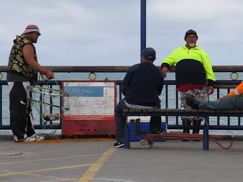 New Brighton Seebrücke Krabbenfang